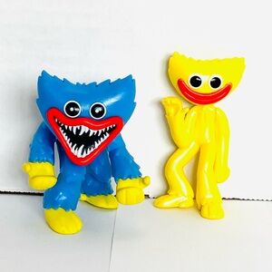 Phatmojo Poppy Playtime Huggy Wuggy & Smiling Vinyl Figures Lot(2) 3in 2022